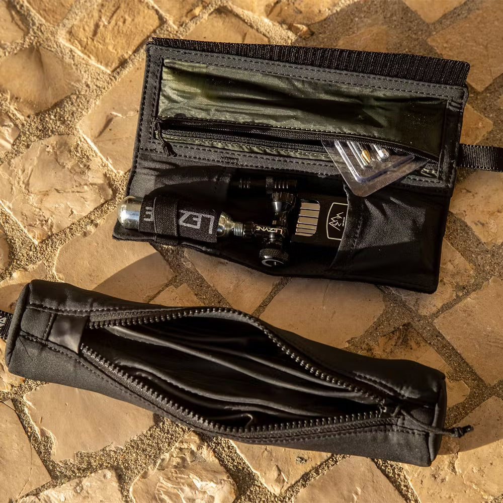 The Santa Cruz Bicycles tool wallet and tube purse