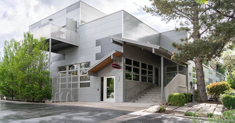 Contender Bicycles exterior featuring sleek, modern architecture and a welcoming storefront for bike enthusiasts.