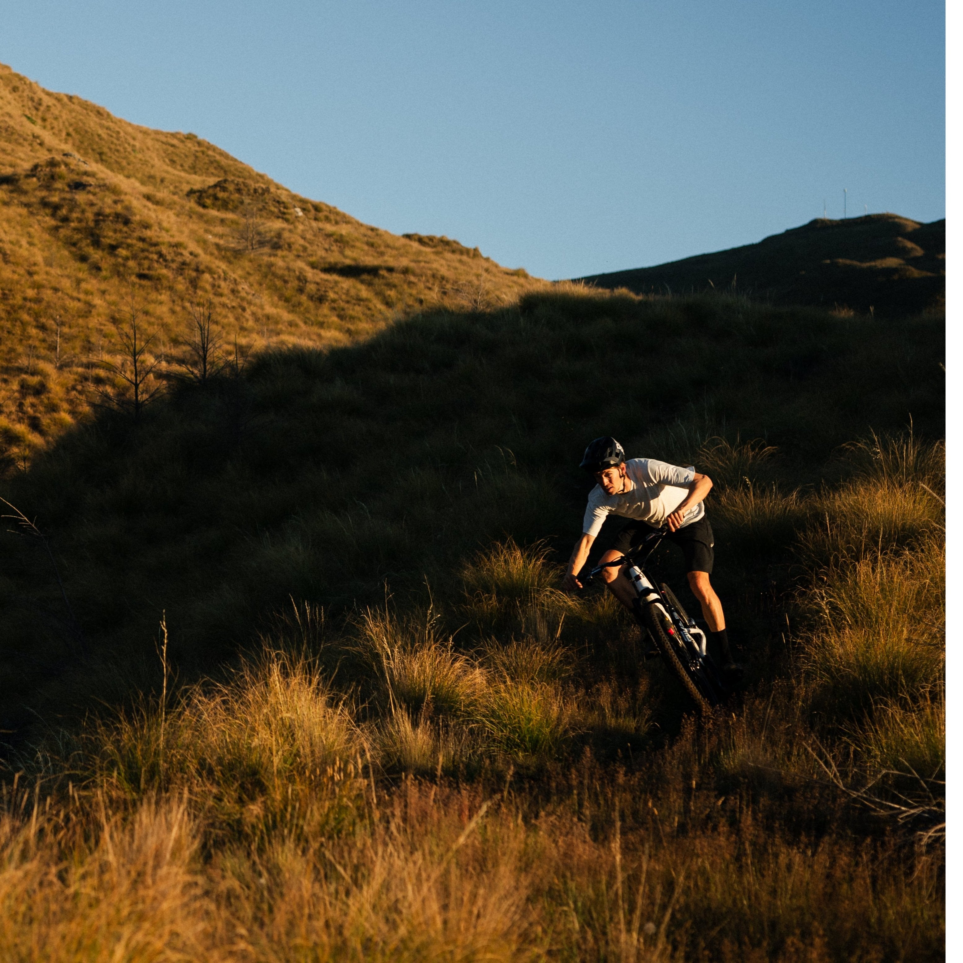 Ben Hildred riding in a grassy field