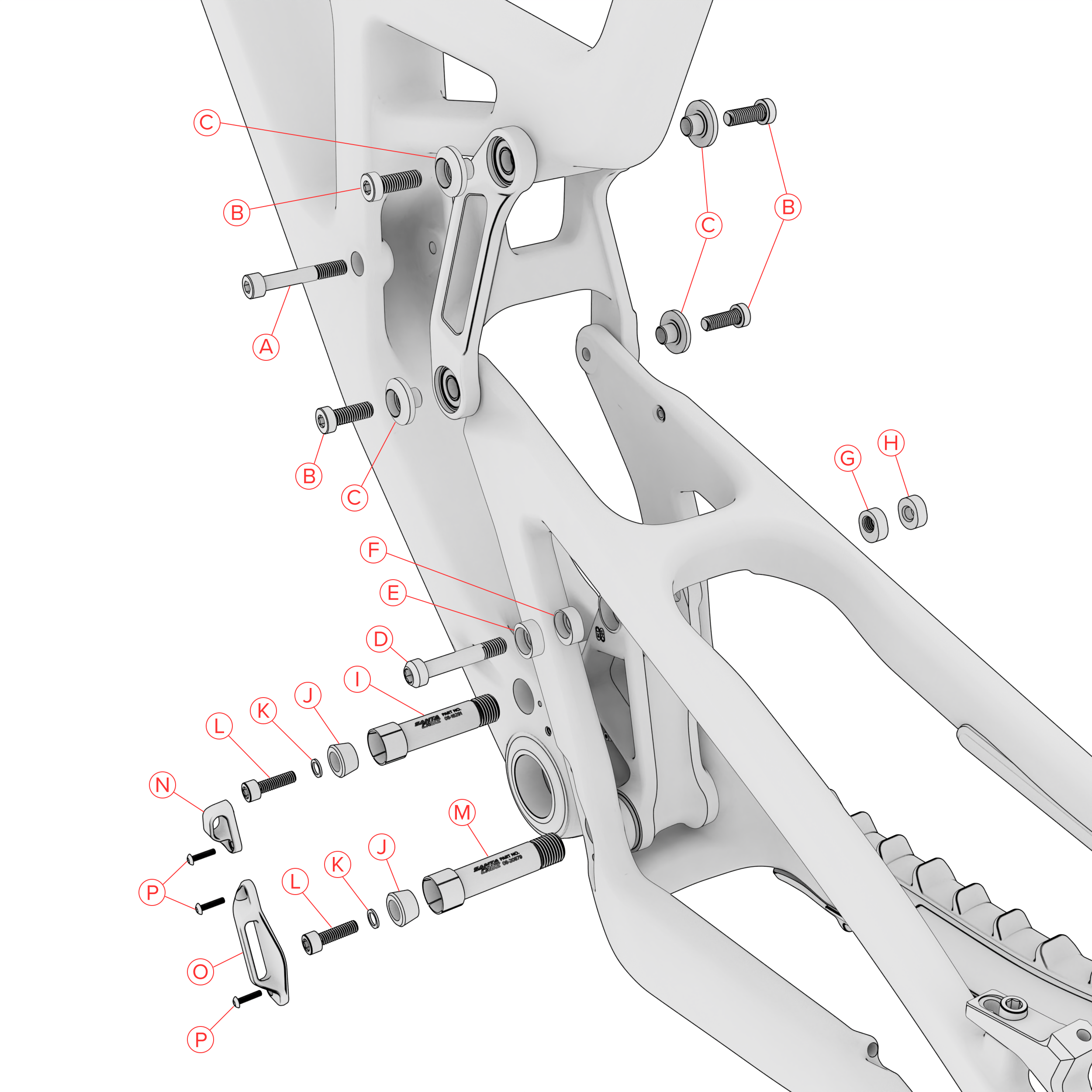 Moyeu Arrière Santa Cruz V10 Hadley 15x140 Mm - Pour VTT Descente, Occasion, Compatible Shimano MTB